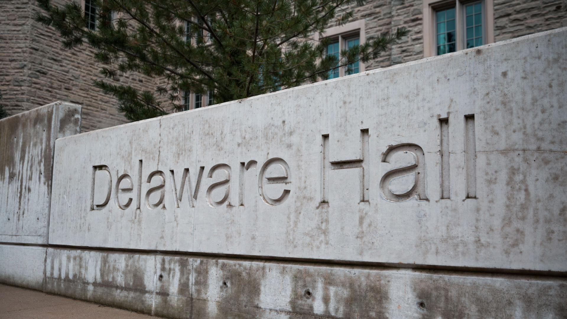 Delaware sign in the rain, May 22 2019